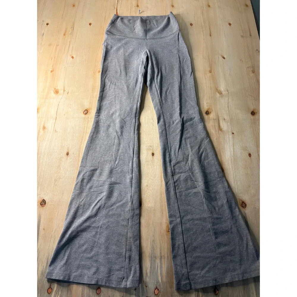Wild Fable Women XS Heather Gray High Waisted Flare Leggings Bell Bottom Yoga Pa
